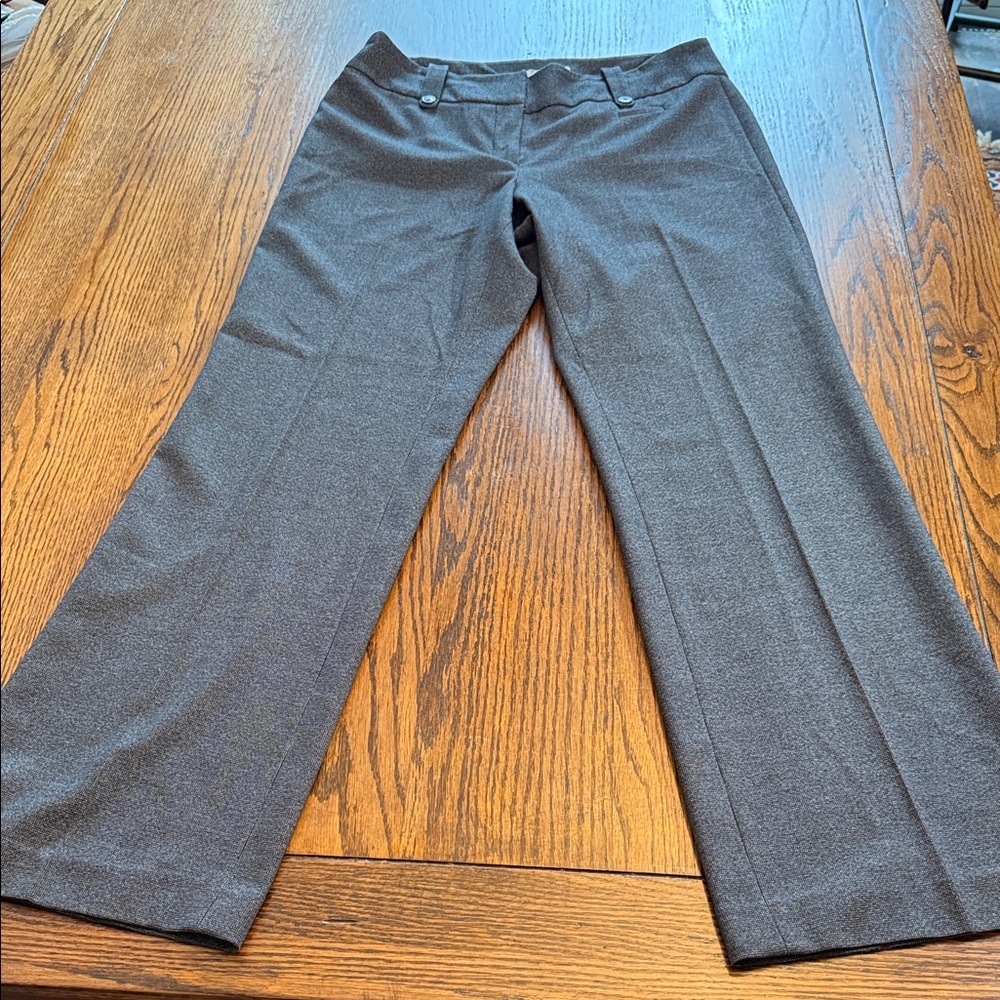 Atelier Luxe Textured Dress Pants Trousers Slacks Size 10 Long Inseam Workwear